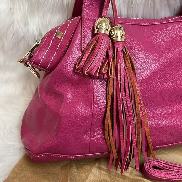 Cuore & Pelle Amelia Fuchsia Shoulder Bag B95 - Picture 2 of 13